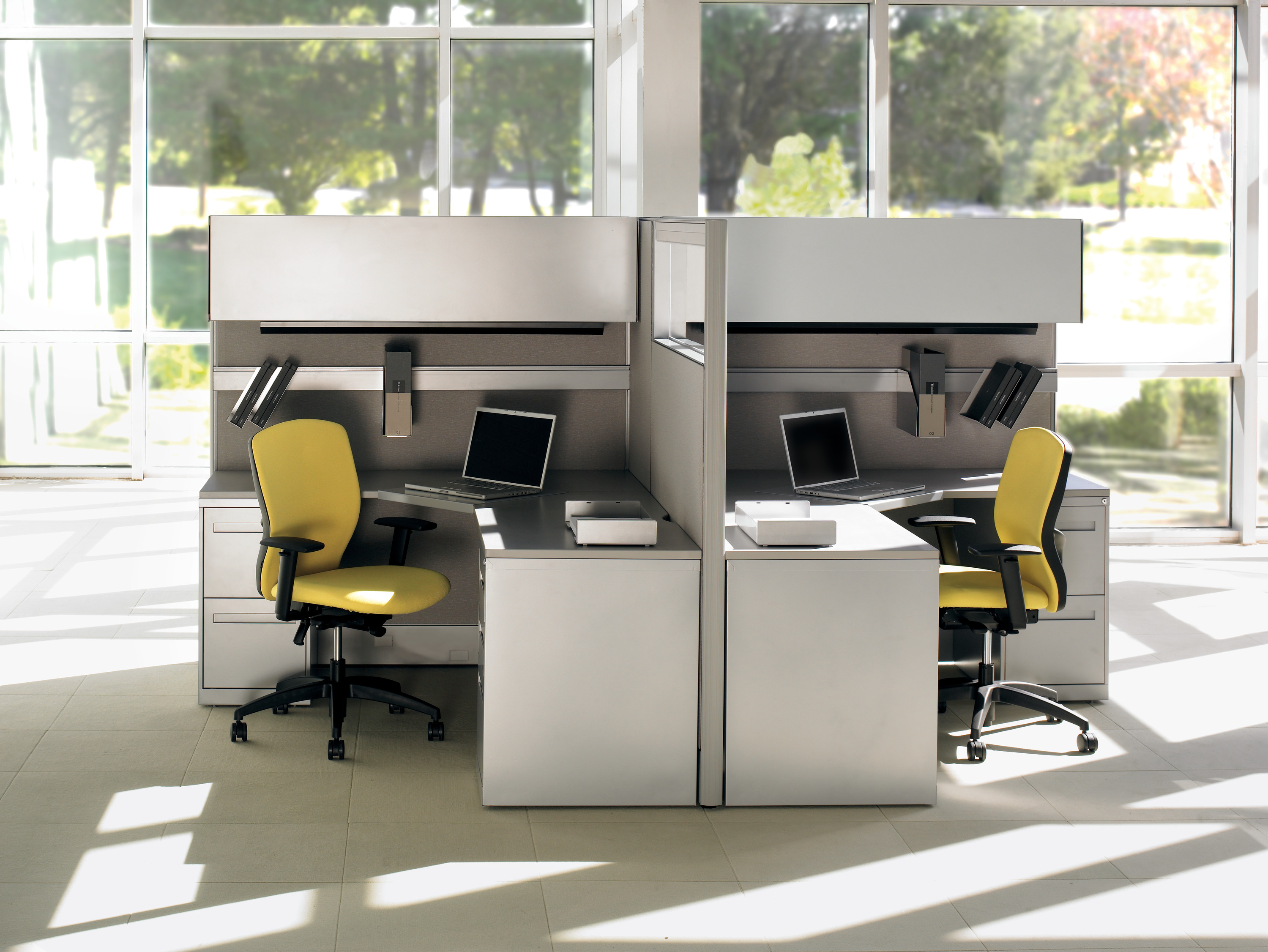 Teknion Cubicle Furniture - Cluster of 4