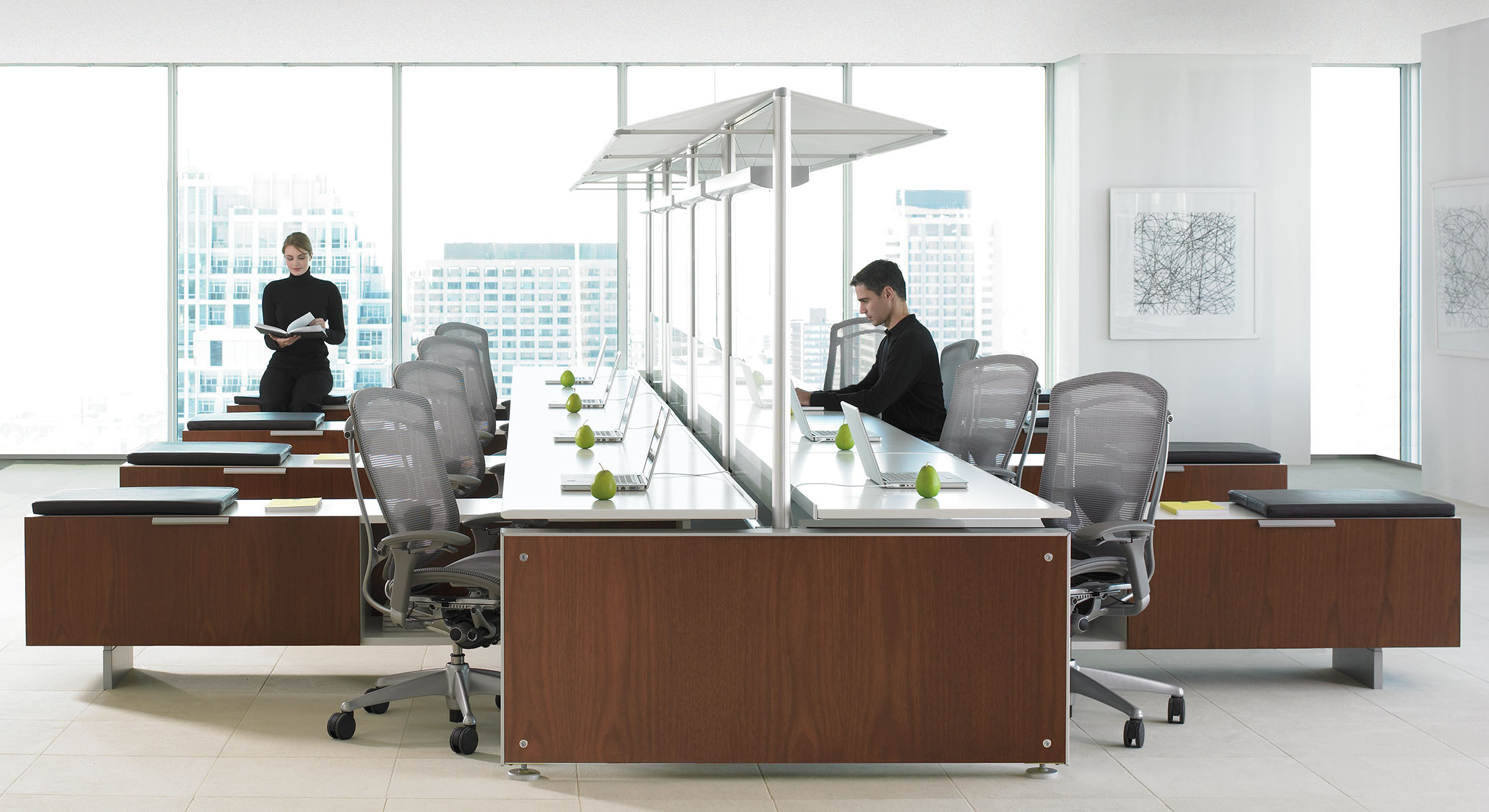 Marketplace Benching Desks Teknion Office Furniture